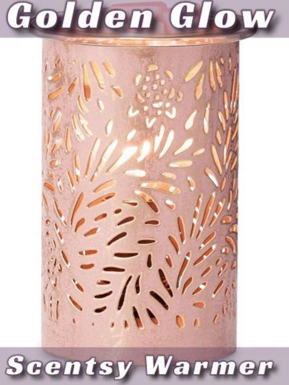 Scentsy Rose Gold Floral Cutout Warmer